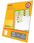 KODAK Spec. Mailing Label for WE  A4  25 sheets